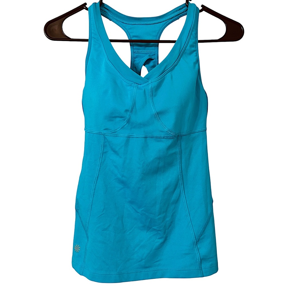 Athleta Teal Full Support Workout Tank Women’s Size 34B